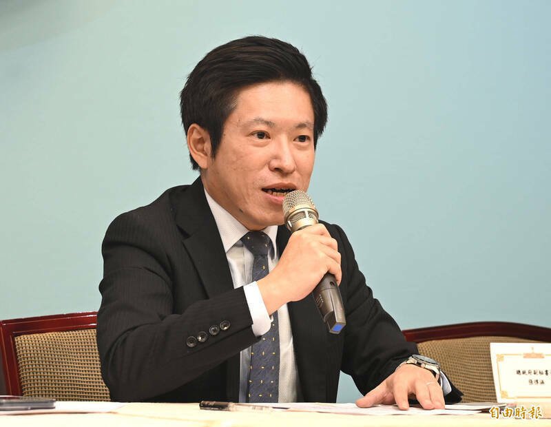 彭文正提出刑事自诉控告时任总统府发言人（现为行政院秘书长）张惇涵、公关室主任张文兰涉嫌加重诽谤、伪造文书等罪，台北地院今判张惇涵2人无罪。可上诉。（资料照）