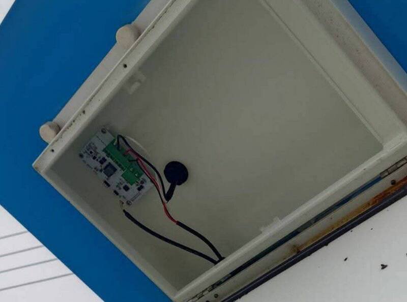 吴姓嫌疑人窃取1组太阳能电池，市价2万8000元。（白沙警分局提供）