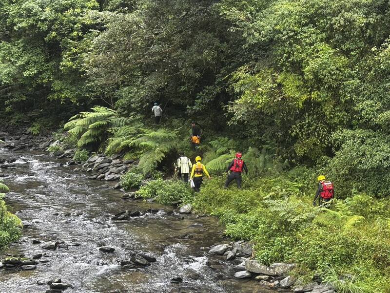 黄姓山友遗体被寻获的地点已偏离阿玉山登山路径，不排除下山时迷路跌落深潭。（读者提供）