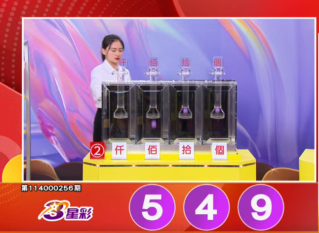 3星彩开奖号码。（撷取自三立iNEWS《全民i彩券》）