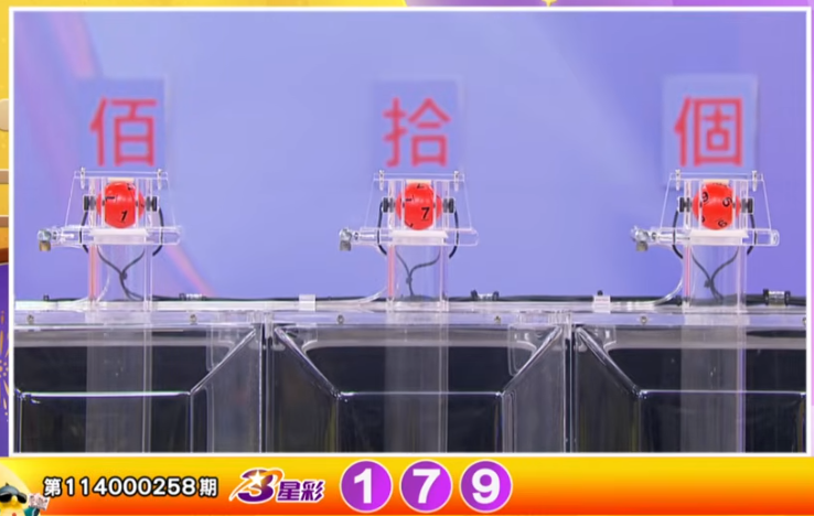 3星彩开奖号码。（撷取自三立iNEWS《全民i彩券》）