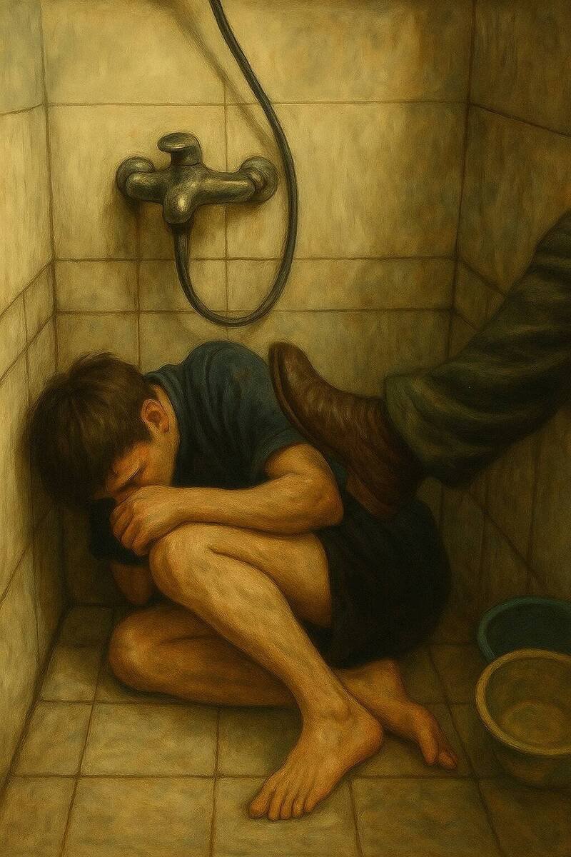 越南籍周姓男子欠钱花用，竟自拍遭绑架影片向母亲勒索16万元，图为模拟示意图。（警方提供）