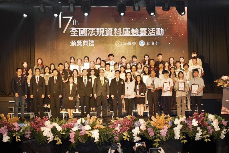 法务部指出，在创意教学竞赛部分，本届以人权法治与性别平等、重大修法议题、资讯与网路安全为主题，共评选出9件优秀作品。（记者刘咏韵翻摄）