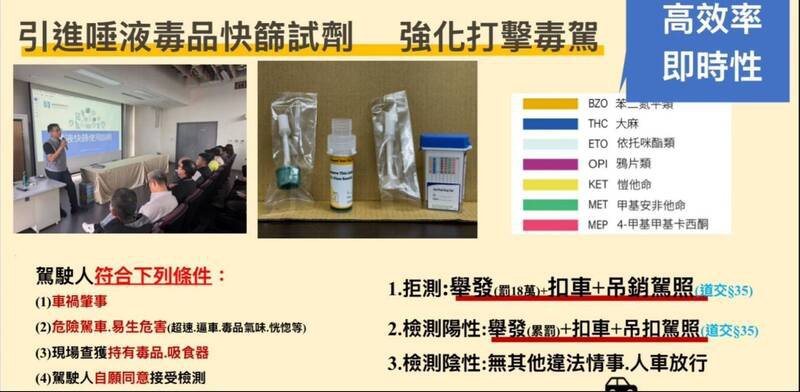 北市警举办「扩大取缔酒驾、毒驾兼防制危险驾车勤务」。（记者刘庆侯翻摄）