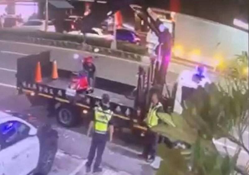 永康警方全力查缉毒驾，唾液快筛执法，3天逮7人。（民众提供）