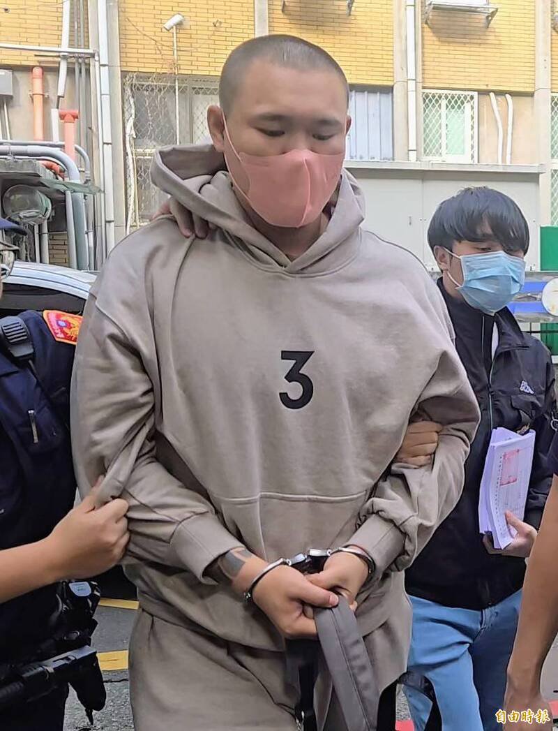 涉嫌砍伤天道盟绰号「黑狗」的重量级赖姓份子的王姓男子。（记者王定传摄）