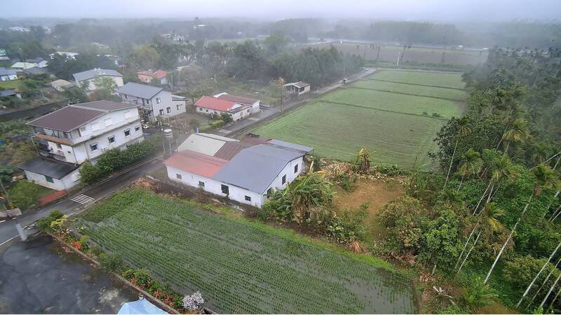花莲光复乡法拍地虽未受堰塞湖影响，仍无人问津。（花莲分署提供）