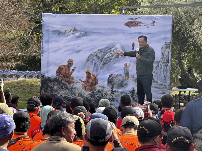 消防署署长萧焕章。（记者郑景议翻摄）