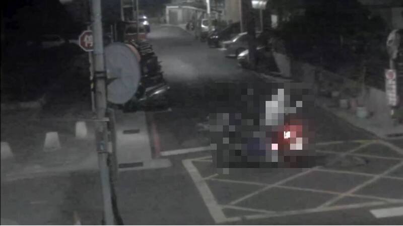 林蔡男与吴男发生车祸。（民众提供）