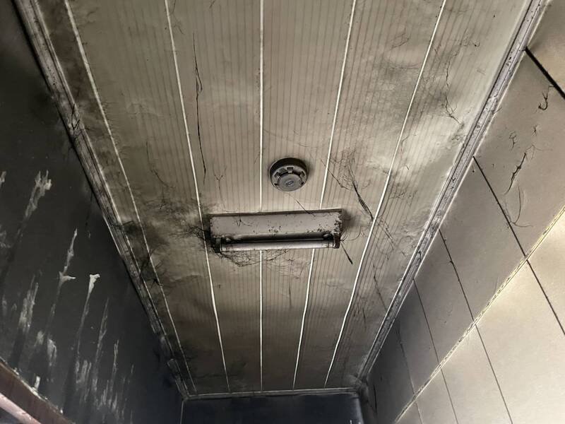 三合院住警器及时大作，邻居听闻声响通报消防队，火势得以快速扑灭。（民众提供）