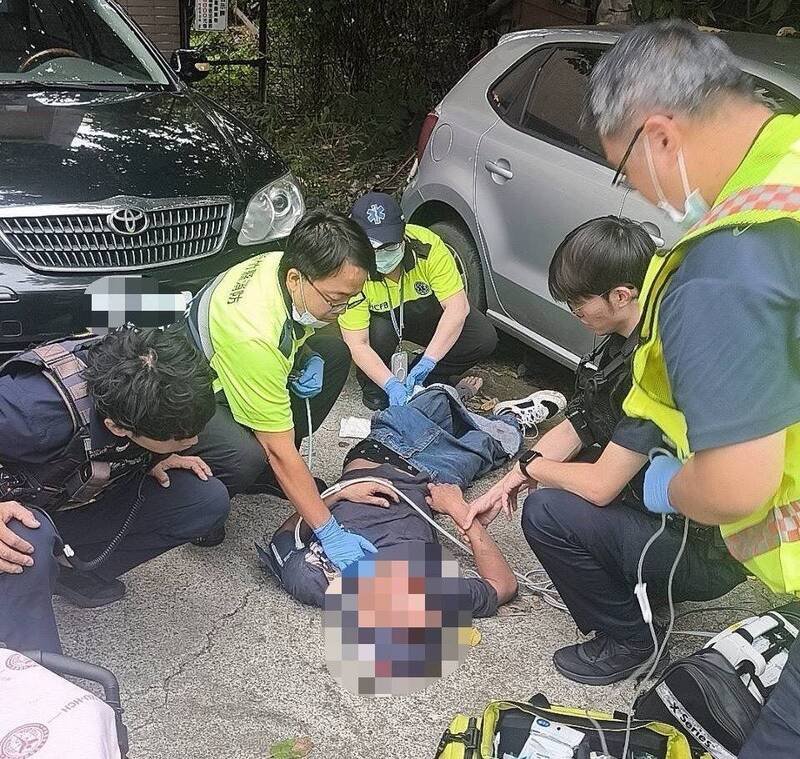 员警当场开4枪制止，彭嫌臀部受伤送医无大碍。（警方提供）