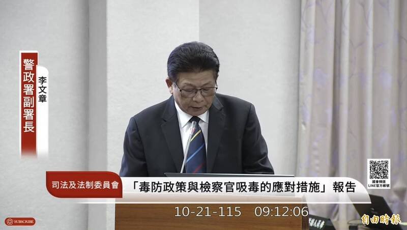 警政署副署长李文章。（记者翁靖祐摄）