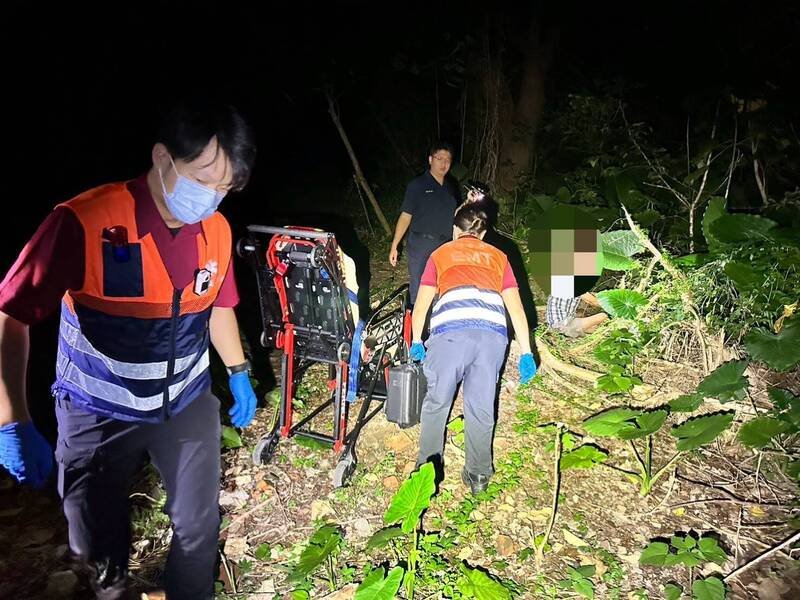 林姓老翁被警方在中影文化城中找到。（记者王冠仁翻摄）